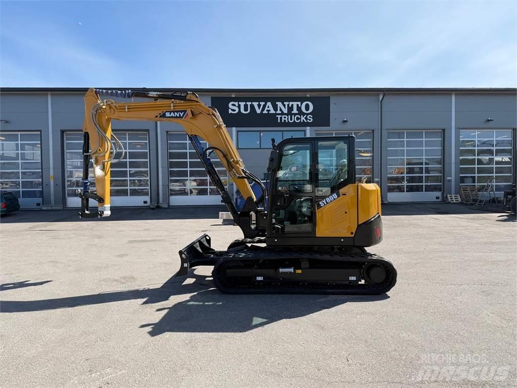 Sany SY80U حفارات وسط 7 طن - 12 طن