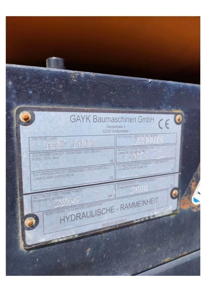  GAYK HRE1000 منصات دق خوازيق