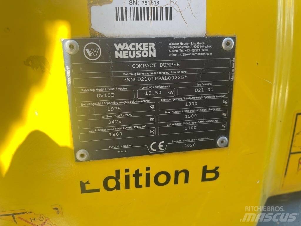 Wacker Neuson DW15e عربات نقل قلابة للمواقع