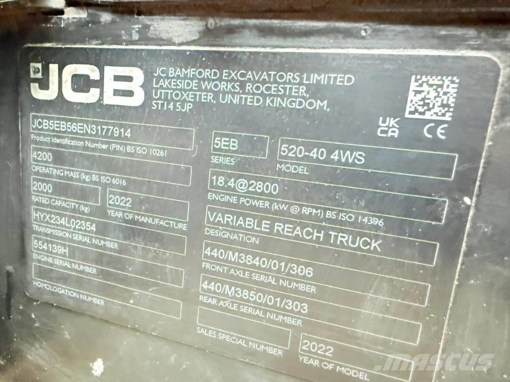 JCB 520-40 مناولات متداخلة