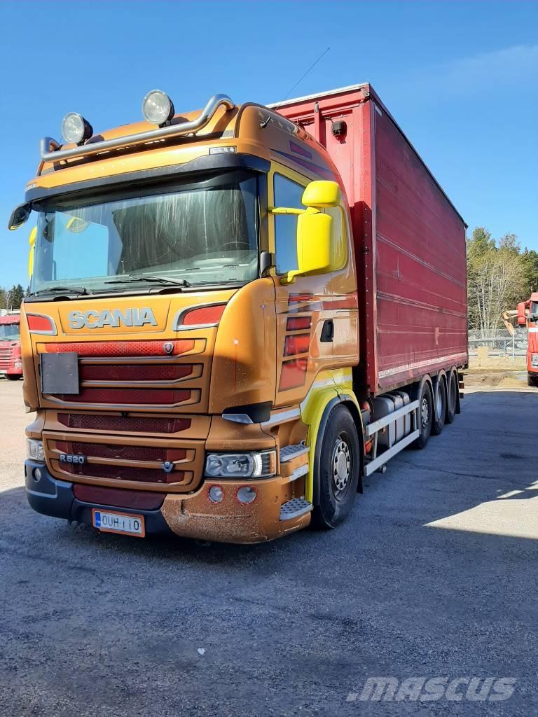 Scania R 520 شاحنات بغطاء جانبي