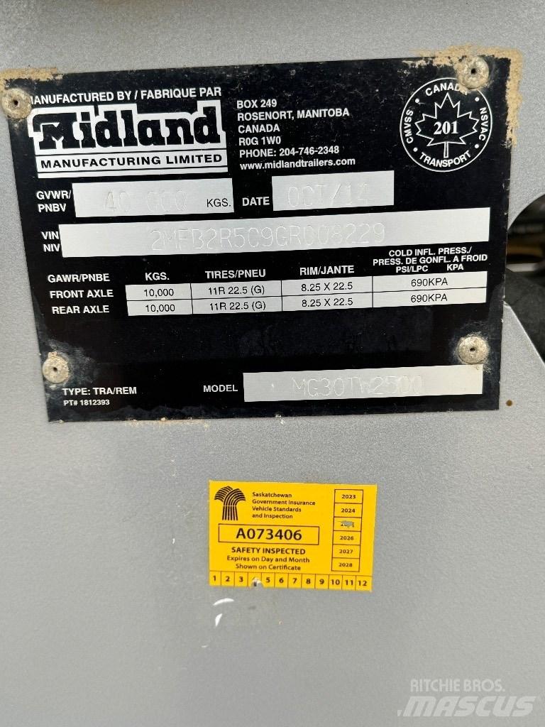Midland TW2500 مقطورات قلابة
