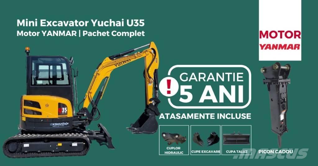 Yuchai U35 STAGE 5 حفارات صغيرة أقل من 7 طن (حفارات صغيرة)
