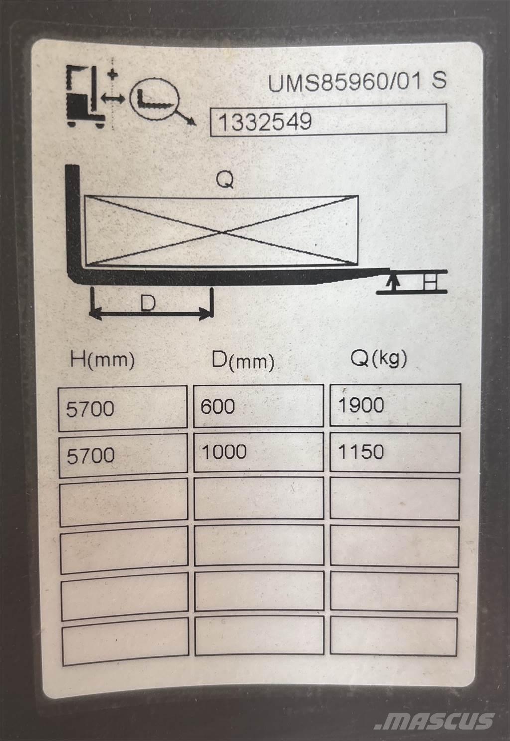 Atlet UMS200 شاحنة مناولة