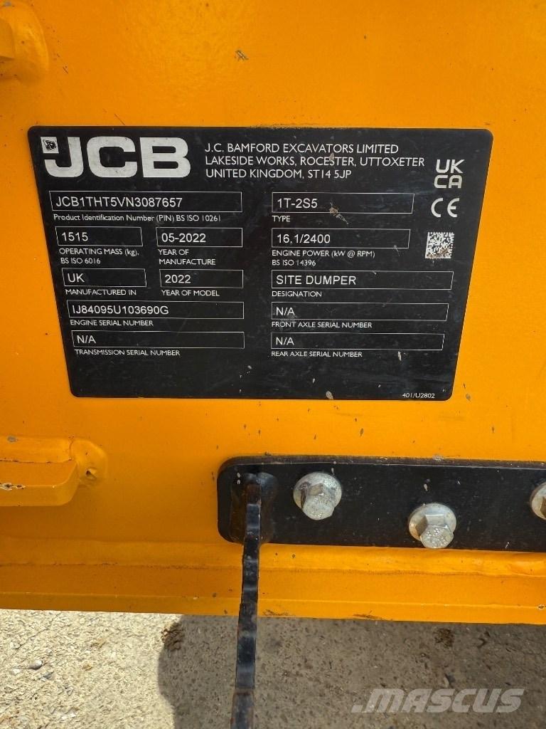 JCB 1 T عربات نقل قلابة للمواقع