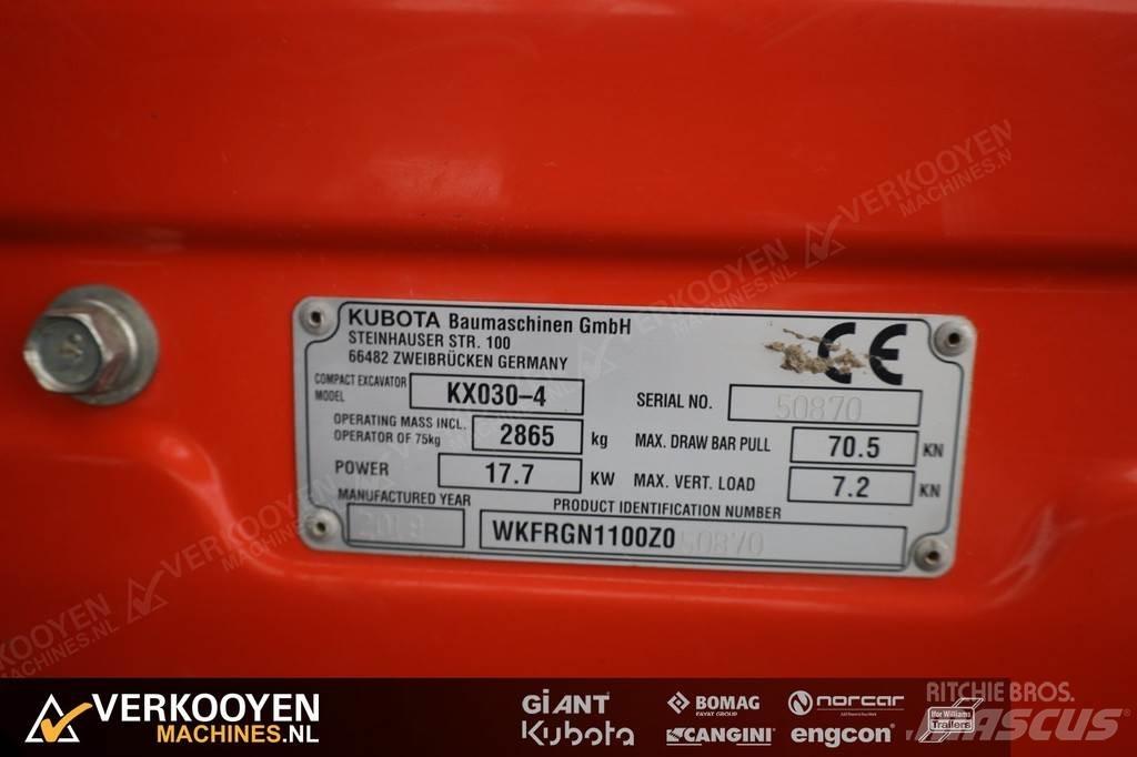 Kubota KX030-4 حفارات صغيرة أقل من 7 طن (حفارات صغيرة)