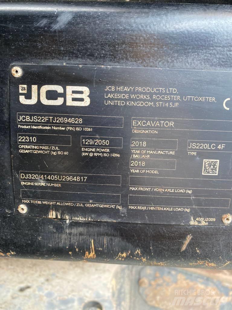 JCB JS 220 LC حفارات زحافة