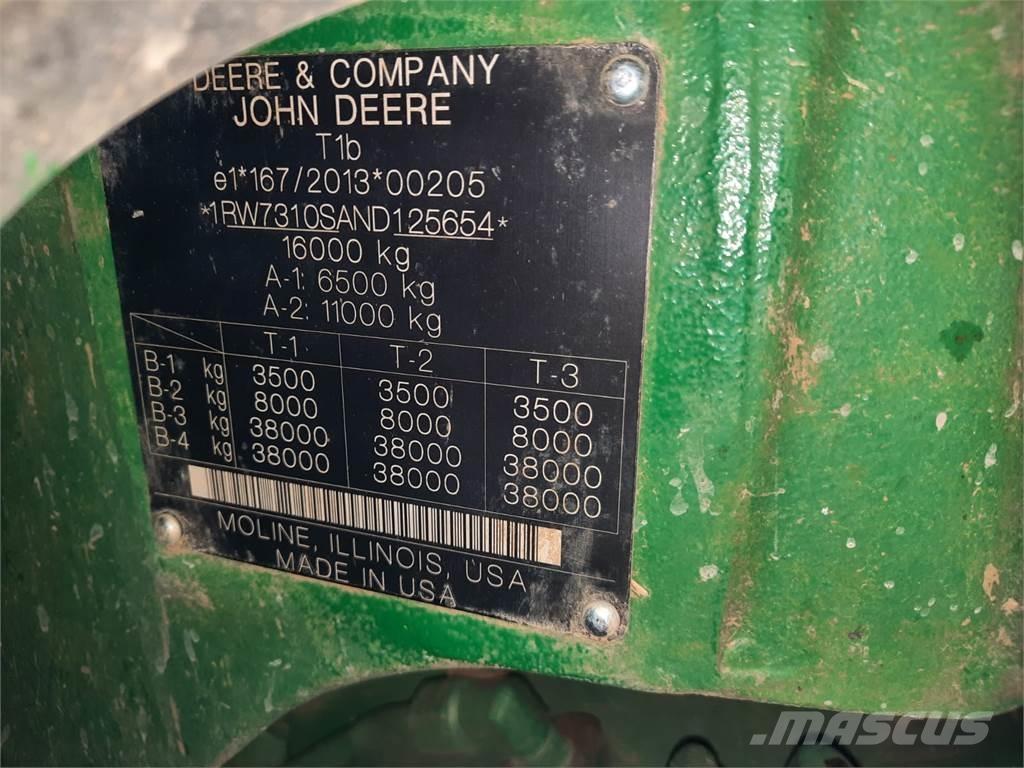 John Deere 7r310 الجرارات