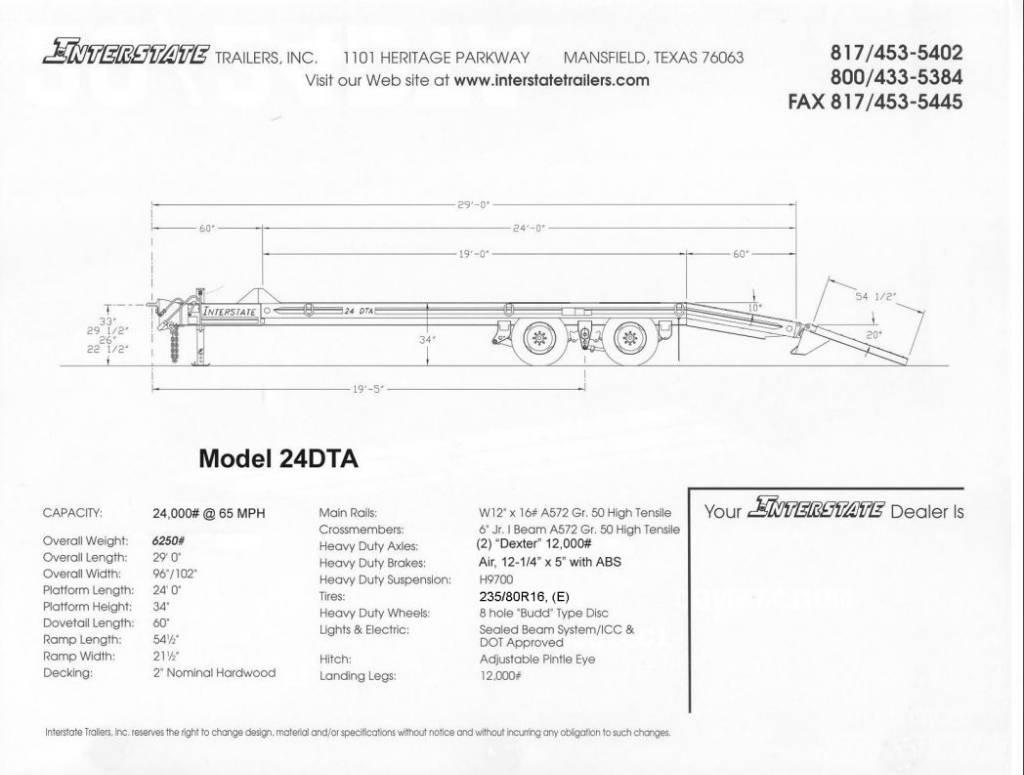 Interstate 24DTA مقطورات مركبات نقل