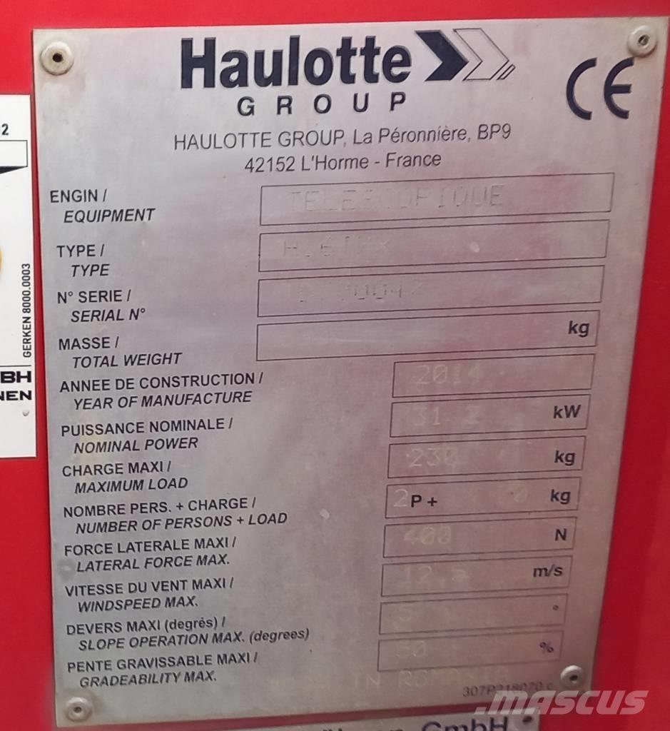 Haulotte H16TPX رافعات سلة تلسكوبية