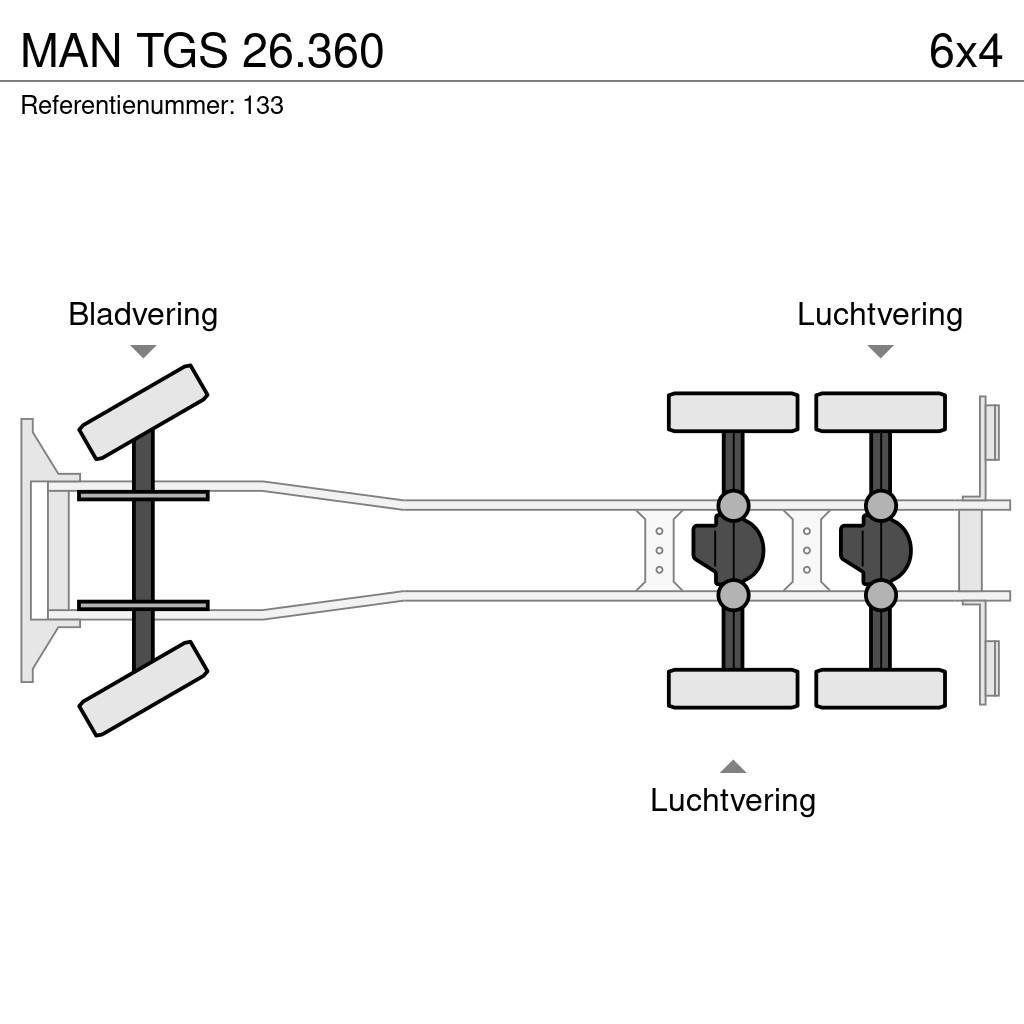 MAN TGS 26.360 شاحنات الرافعات الخطافية