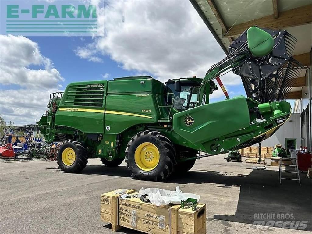 John Deere t670 hm حصادات