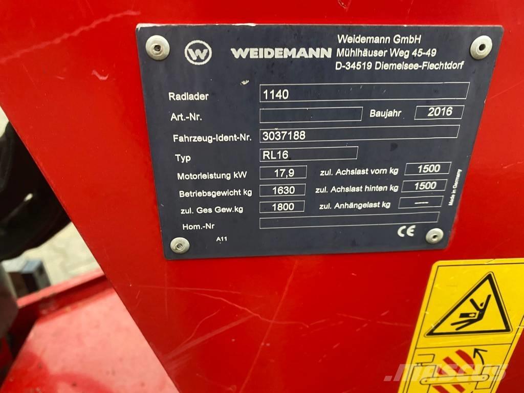 Weidemann 1140 لوادر بعجل