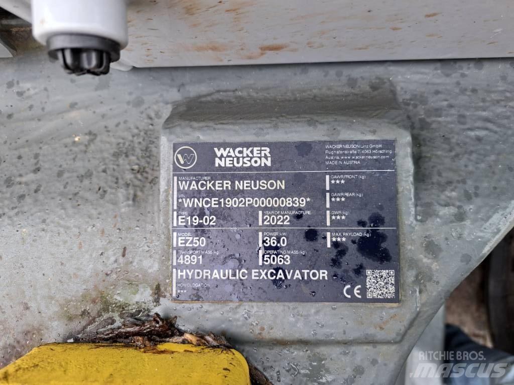 Wacker Neuson EZ50 حفارات زحافة