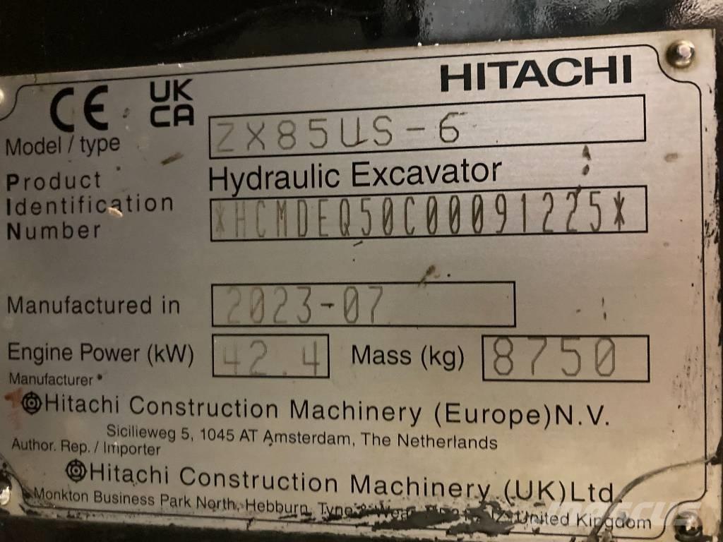 Hitachi ZX 85 US-6 حفارات وسط 7 طن - 12 طن