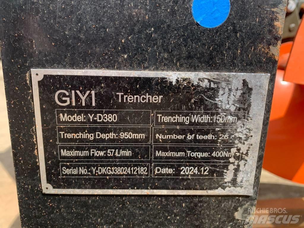  GIYI D380 TRENCHER مكونات أخرى