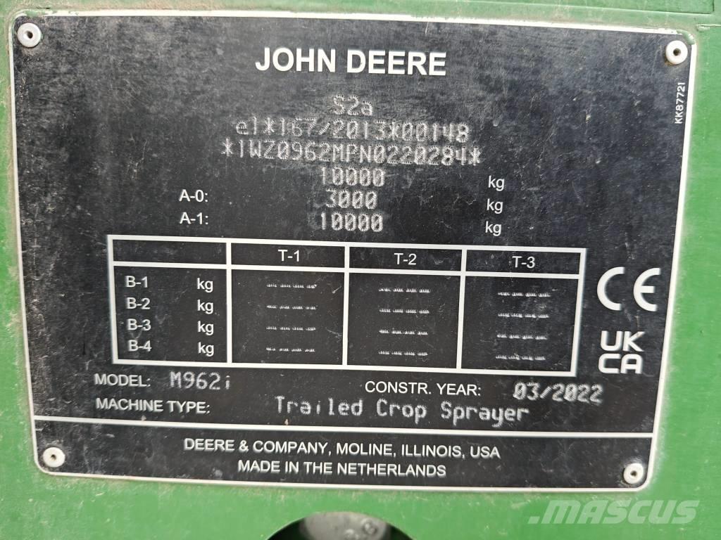John Deere M 962 i الرشاشات