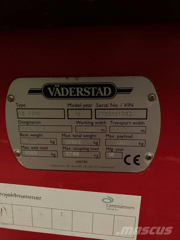 Väderstad Rapid400C مثاقيب مدمجة