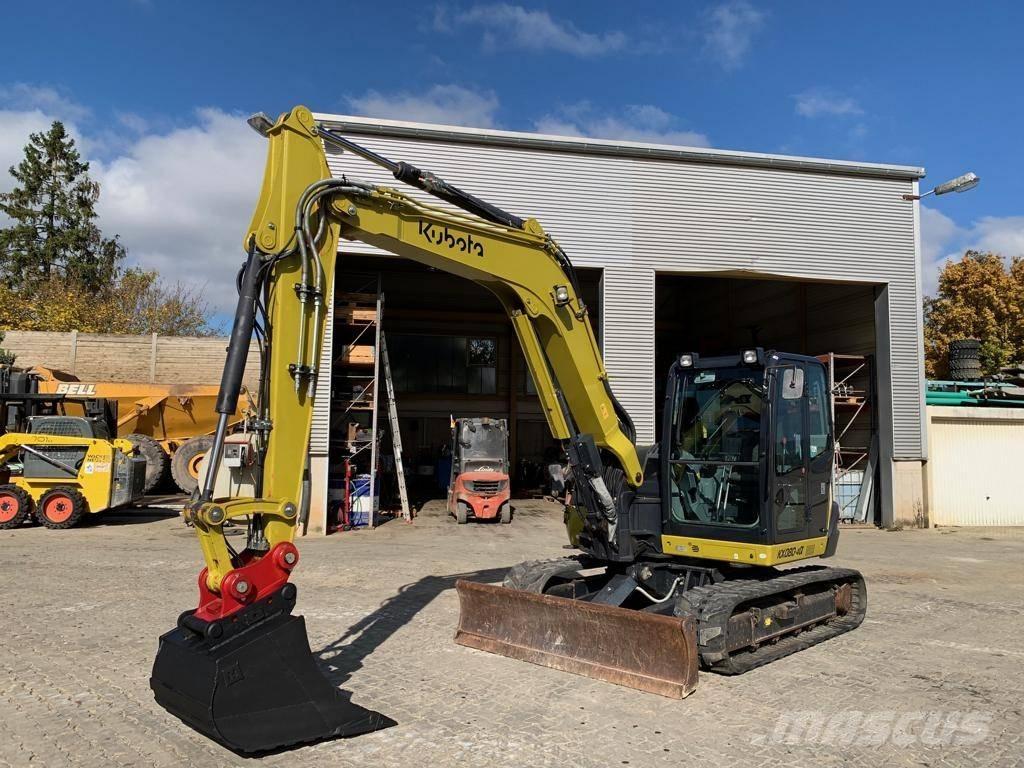Kubota KX080-4@ حفارات وسط 7 طن - 12 طن