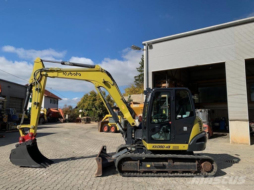 Kubota KX080-4@ حفارات وسط 7 طن - 12 طن