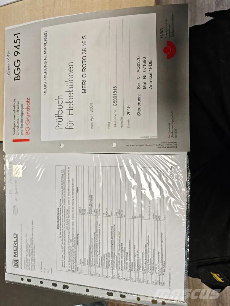 Merlo Roto 38.16S مناولات متداخلة