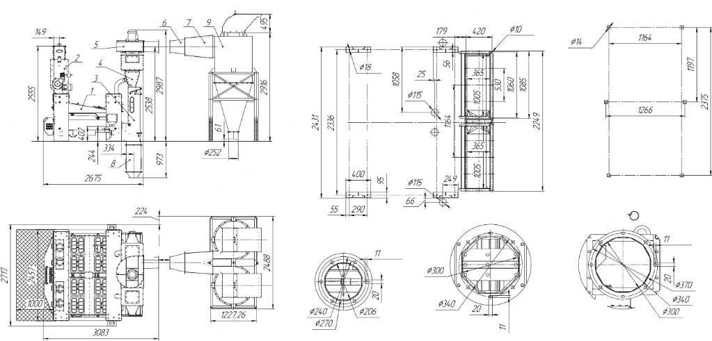  EL GRAIN SVR-30/2 معدات تنظيف الحبوب