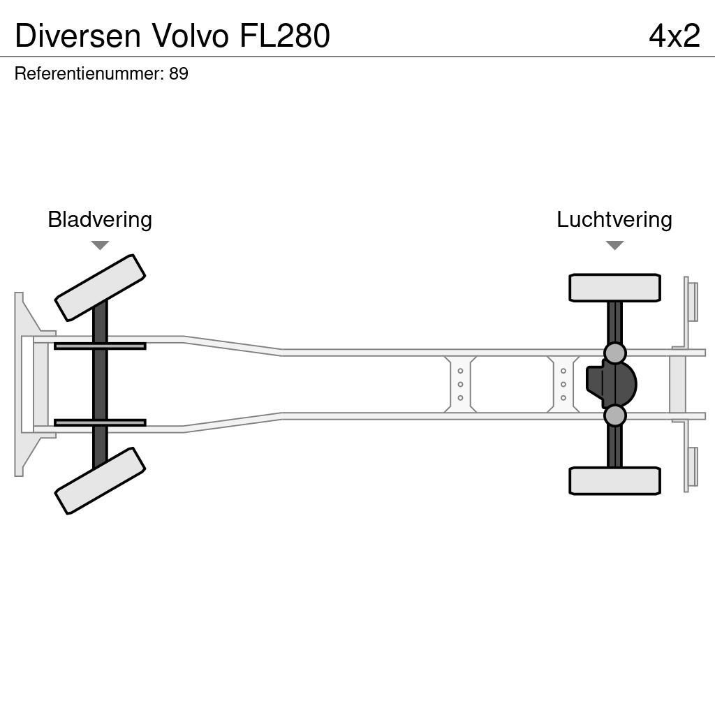 Volvo FL280 شاحنات بمقصورة وهيكل