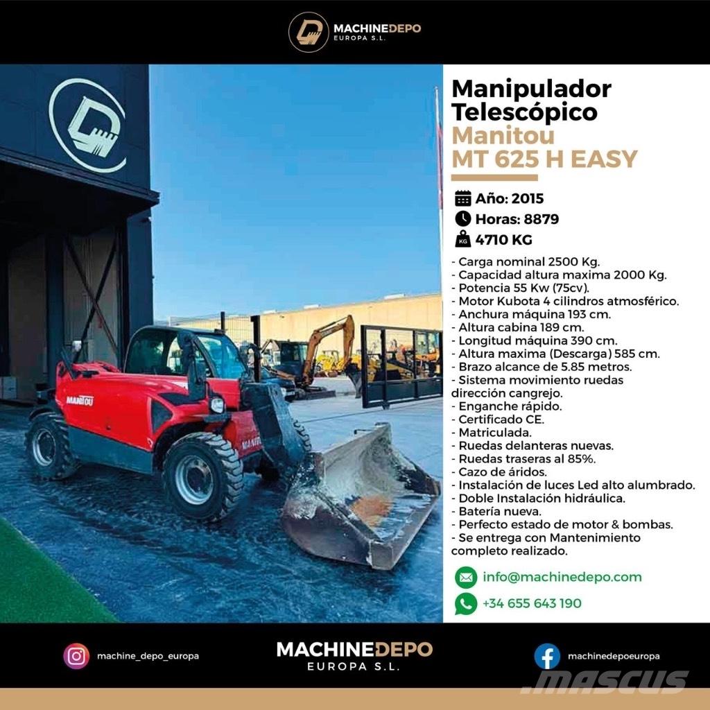 Manitou MT 625 H مناولات متداخلة