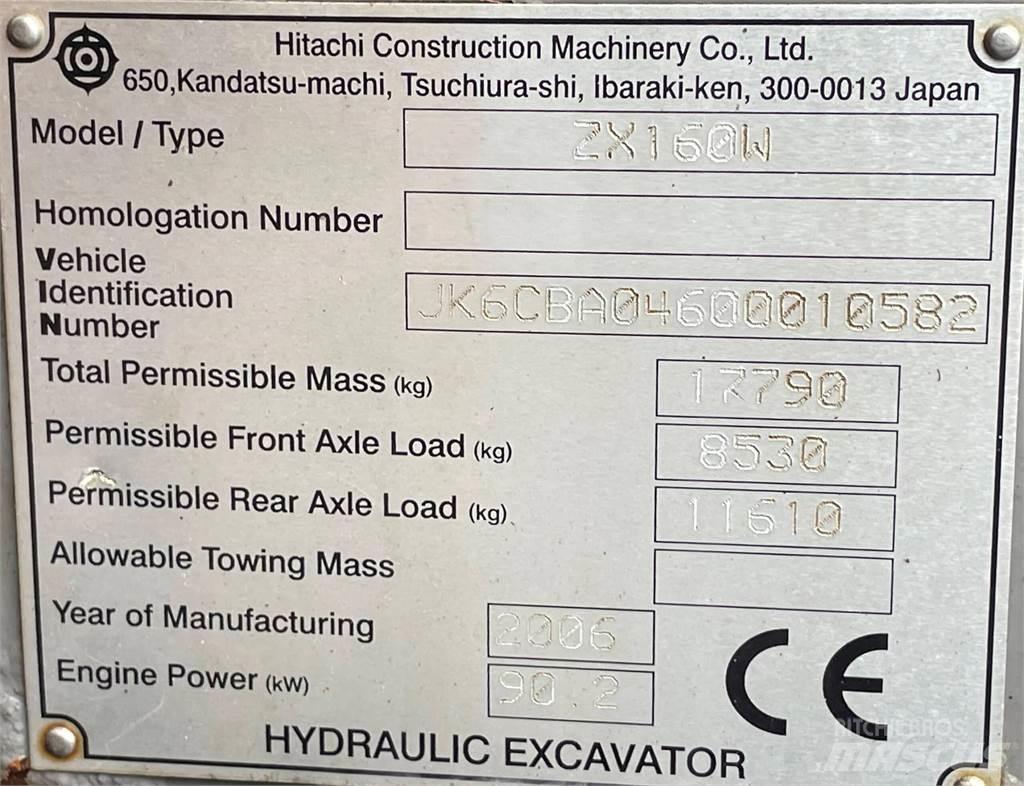 Hitachi ZX 160W حفارات بعجل