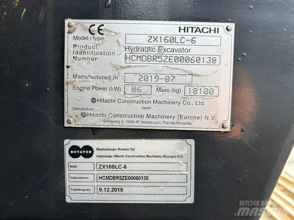 Hitachi ZX 160 LC-6 حفارات زحافة