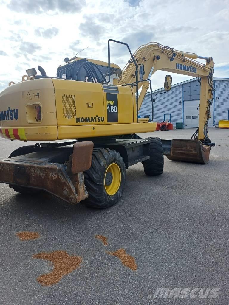 Komatsu PW 160-7-4x4 حفارات بعجل
