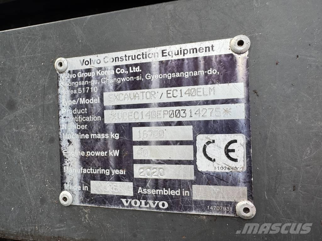 Volvo EC 140 ELM حفارات زحافة