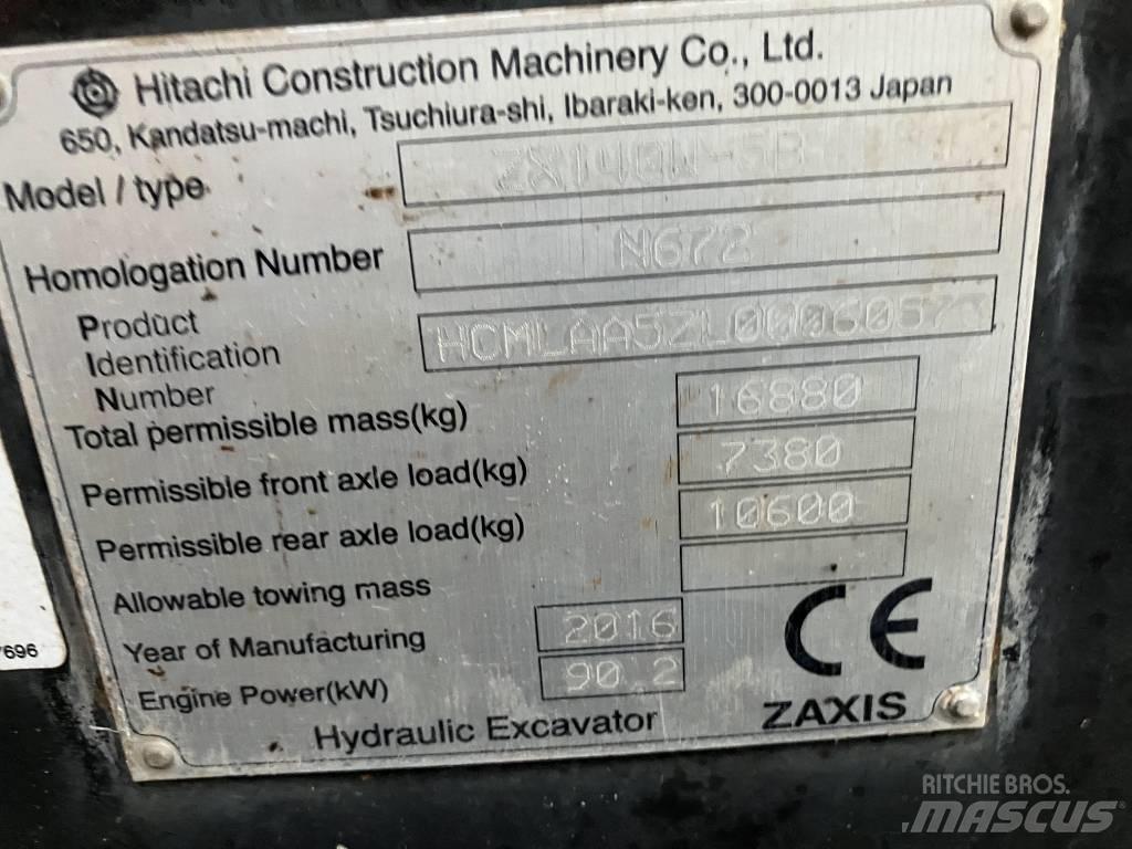 Hitachi ZX140-5B حفارات بعجل