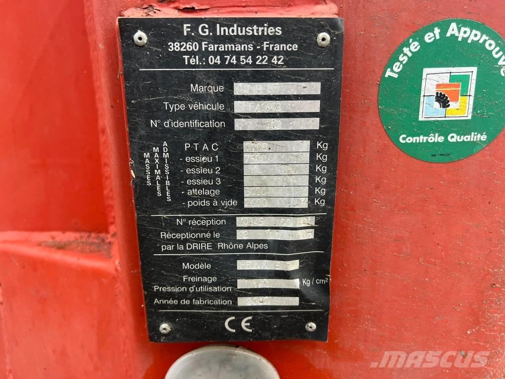 Gilibert Helix 5 معدات توزيع السماد العضوي