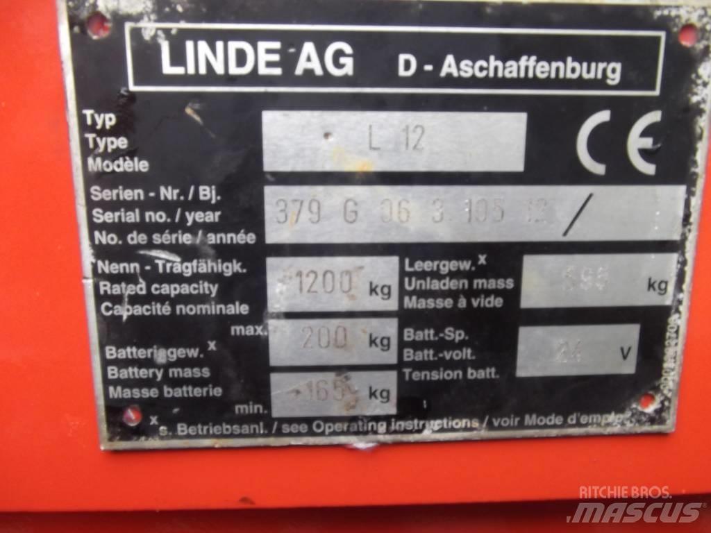 Linde L12 /379/ V-2097 شاحنات مناولة ذاتية الدفع