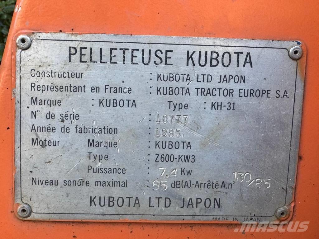 Kubota KH-31 رافعات صغيرة
