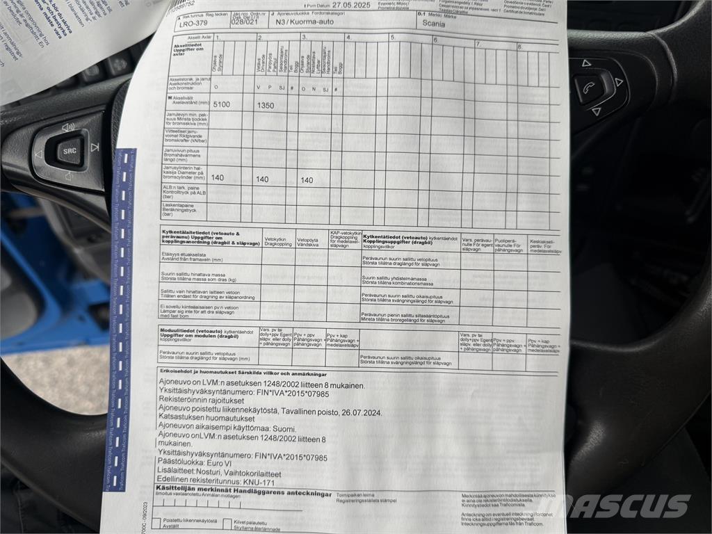 Scania P 410 6X2 شاحنات الرافعات