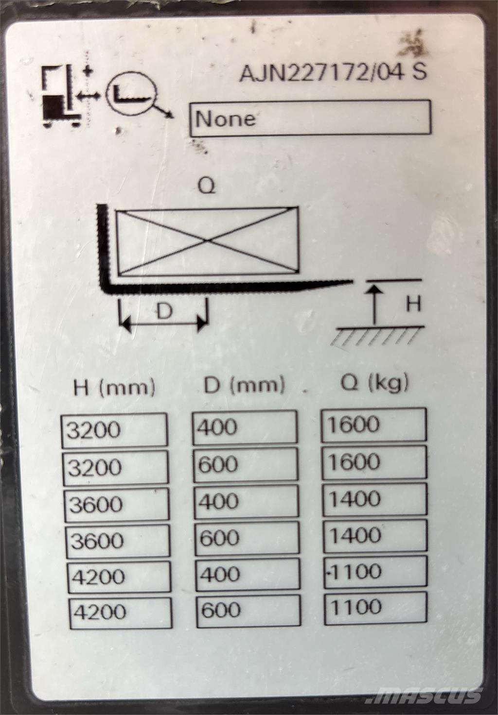 Atlet A160 شاحنات مناولة ذاتية الدفع