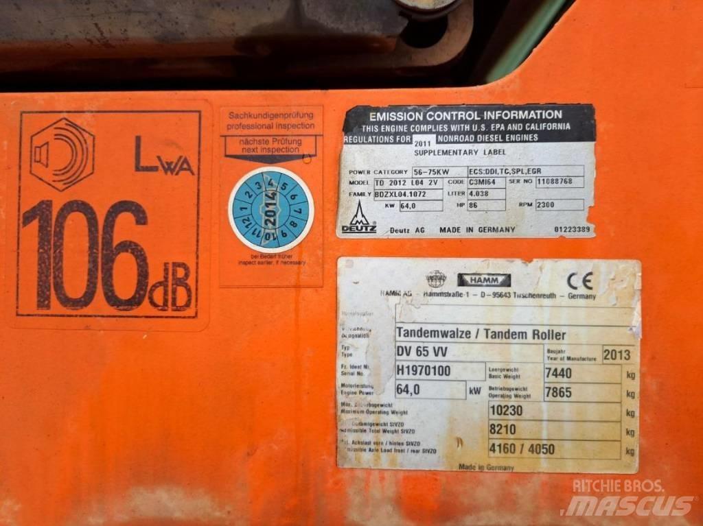 Hamm DV 65 VV مداحل ثنائية الاسطوانة