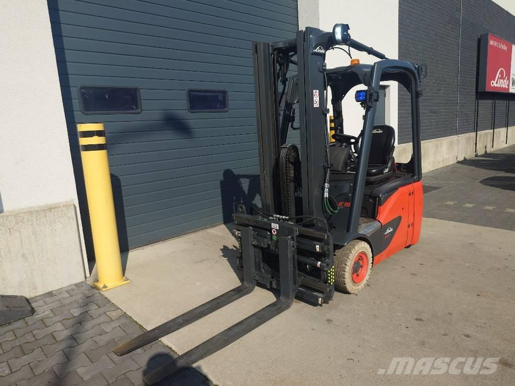 Linde E15/386-02 شاحنات ذات رافعات شوكية تعمل بالكهرباء