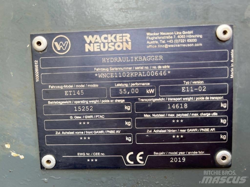 Wacker Neuson ET145 حفارات زحافة