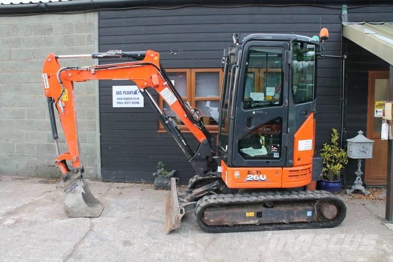 Hitachi ZX 26 U حفارات صغيرة أقل من 7 طن (حفارات صغيرة)