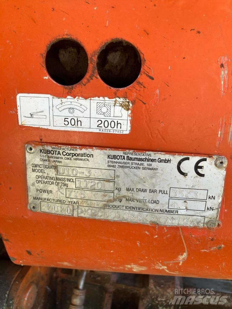 Kubota U 10-3 حفارات صغيرة أقل من 7 طن (حفارات صغيرة)