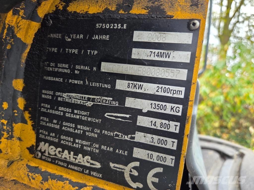 Mecalac 714 MW حفارات بعجل