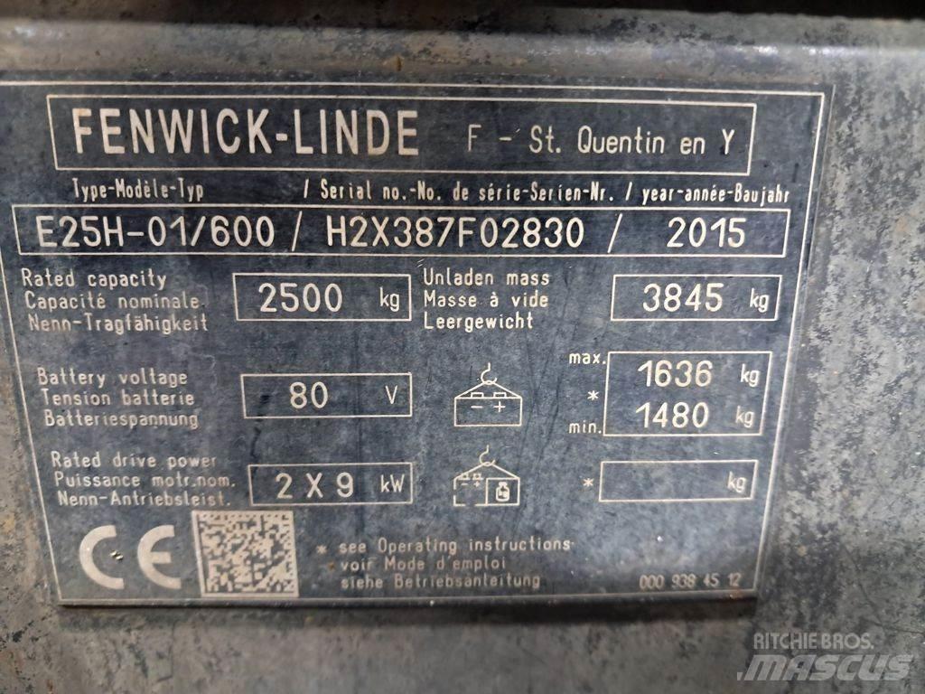 Linde E25H-01/600 شاحنات ذات رافعات شوكية تعمل بالكهرباء