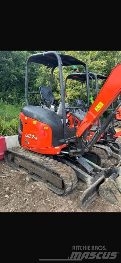 Kubota U 27-4 حفارات صغيرة أقل من 7 طن (حفارات صغيرة)