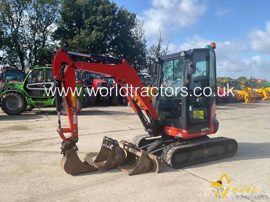 Kubota U 27-4 حفارات صغيرة أقل من 7 طن (حفارات صغيرة)