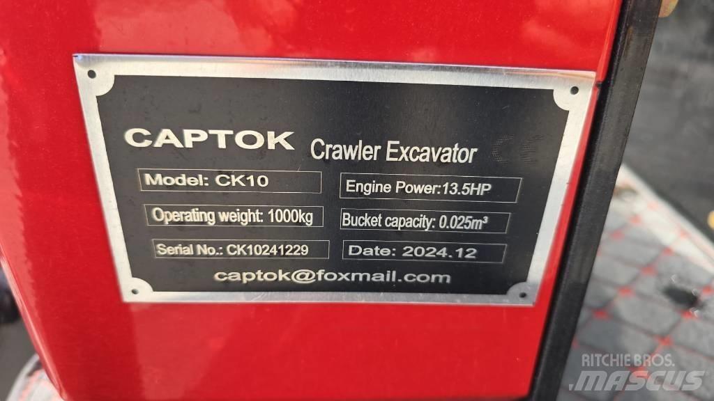 Captok CK10 حفارات صغيرة أقل من 7 طن (حفارات صغيرة)