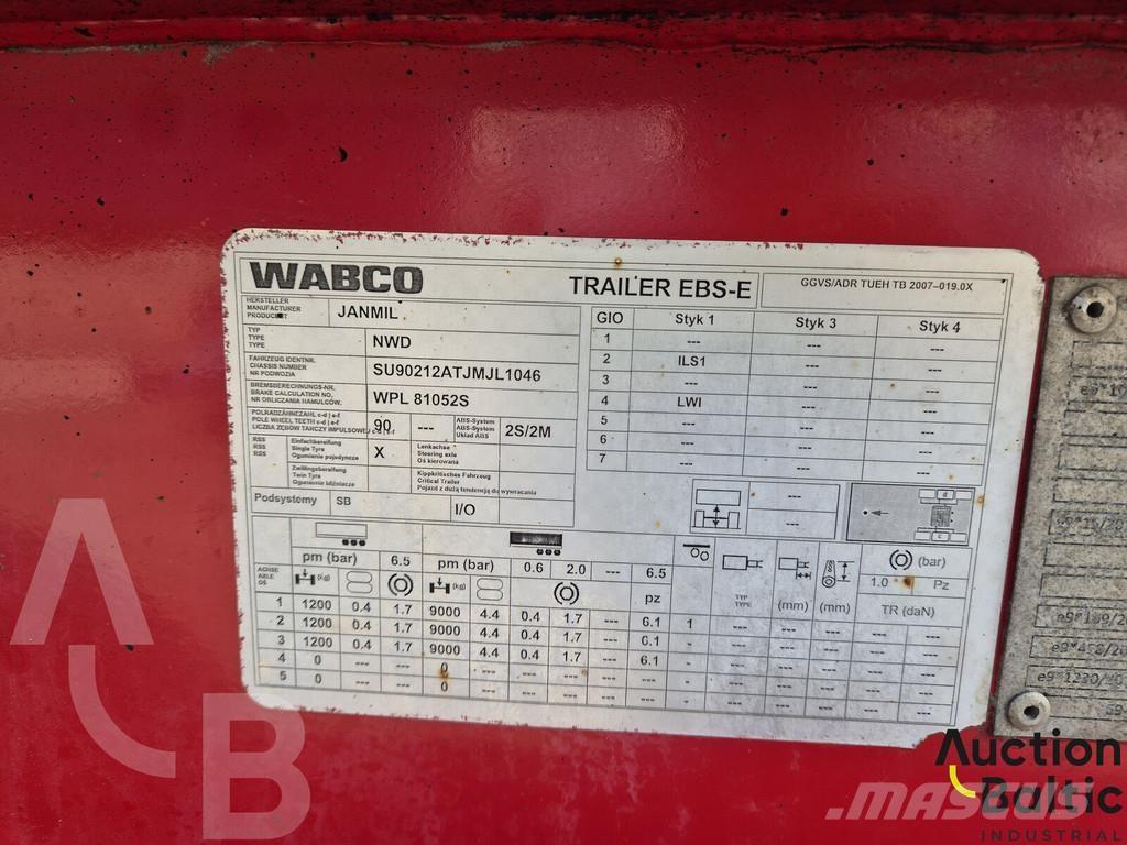 Janmil NWD نصف مقطورات قلابة