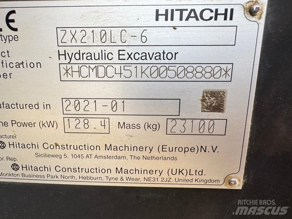 Hitachi ZX 210 LC-6 حفارات زحافة